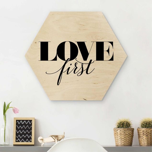 Holzbilder Love first