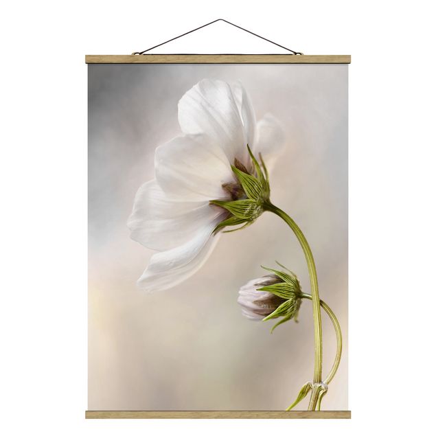 Stoffbild mit Posterleisten - Himmlischer Blütentraum - Hochformat 3:4