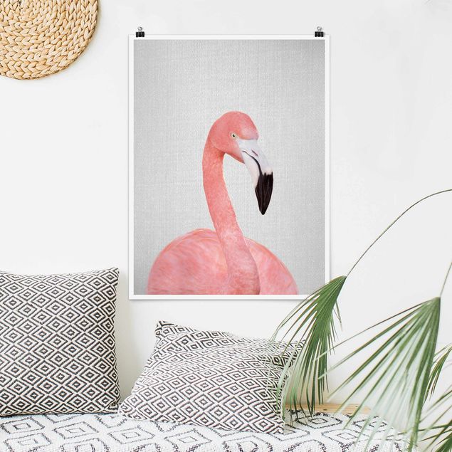 Riesenposter XXL Flamingo Fabian