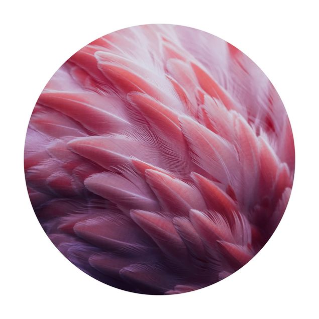 Vinyl-Matten Flamingofedern Close-up