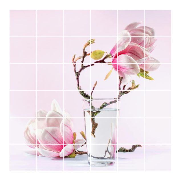Fliesenbild - Magnolie im Glas