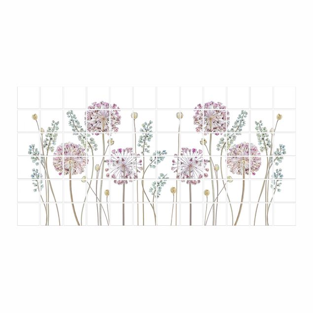 Fliesenbilder Allium Illustration