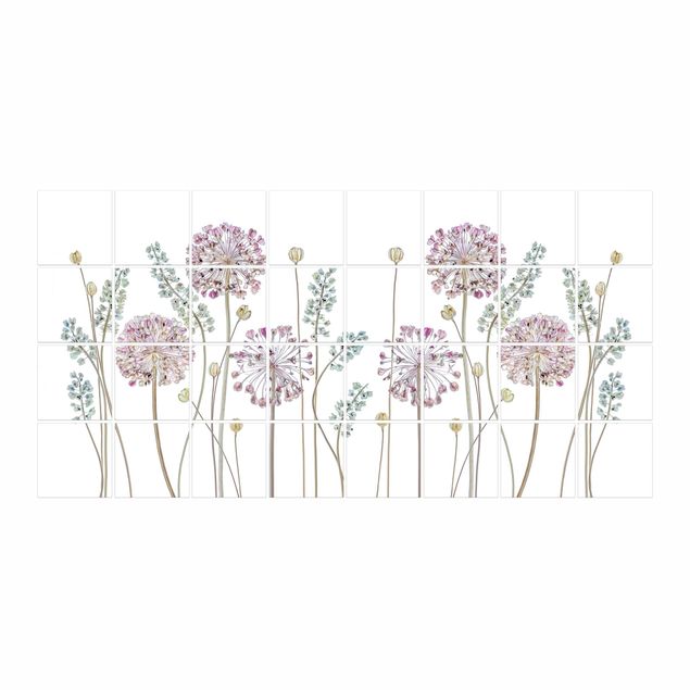Fliesenbild - Allium Illustration