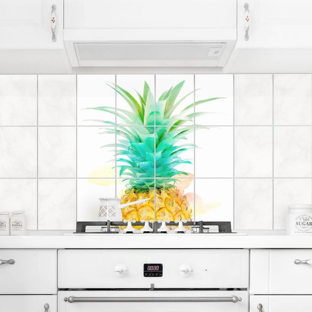 Fliesenbild - Ananas Aquarell