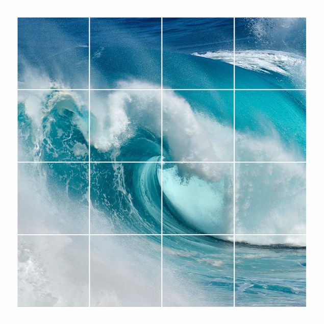 Fliesenbild - Tosende Wellen