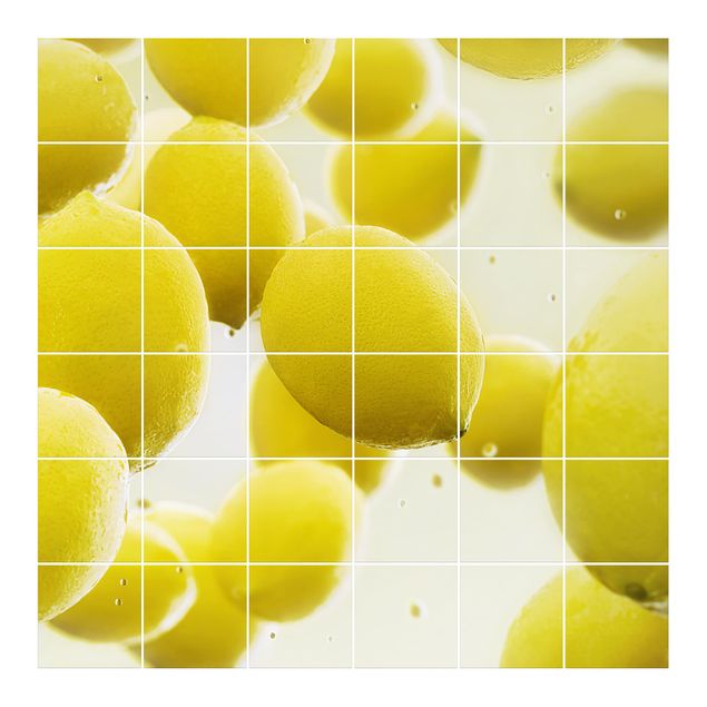 Fliesen Klebefolie Zitronen im Wasser
