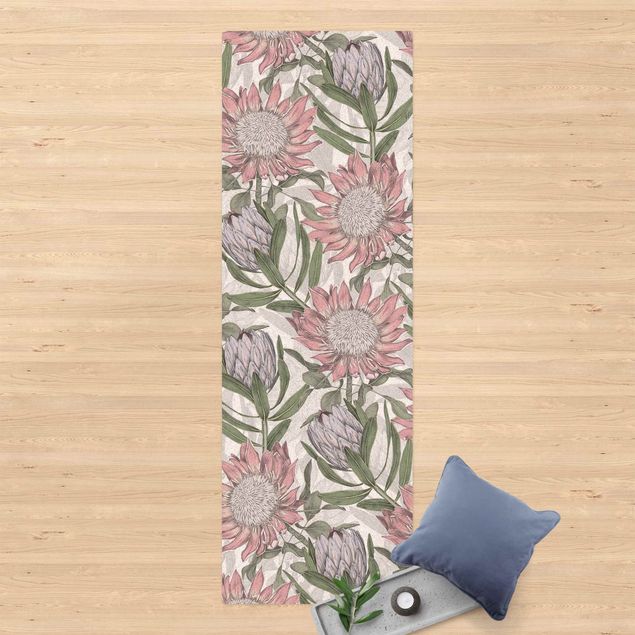 Teppichläufer Florale Eleganz Protea