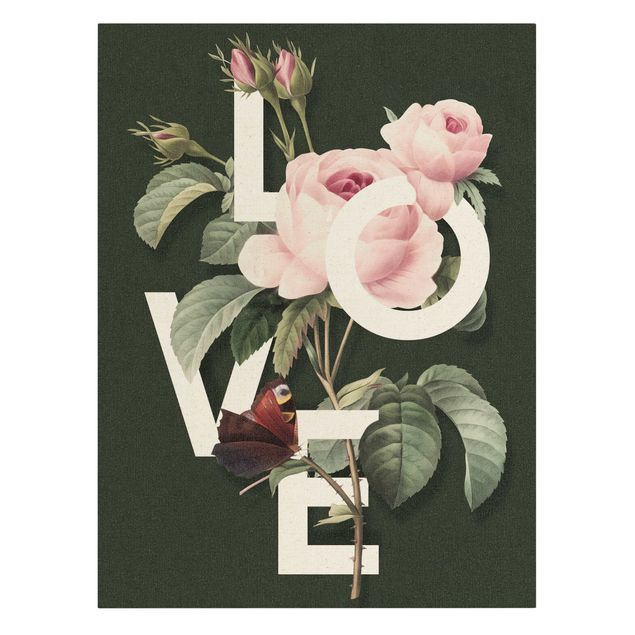 Bilder Florale Typografie - Love