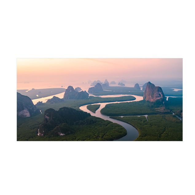 Vinyl-Teppich Flusslandschaft in Thailand
