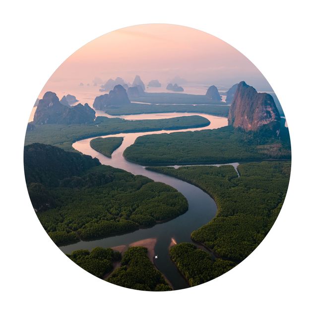 Vinyl-Teppich Flusslandschaft in Thailand