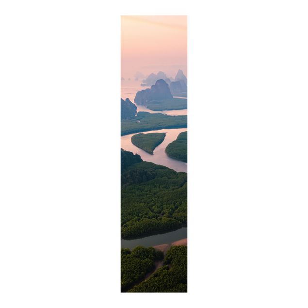 Schiebegardine - Flusslandschaft in Thailand