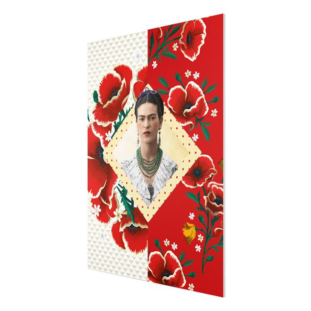 Foto auf Hartschaumplatte Frida Kahlo - Mohnblüten
