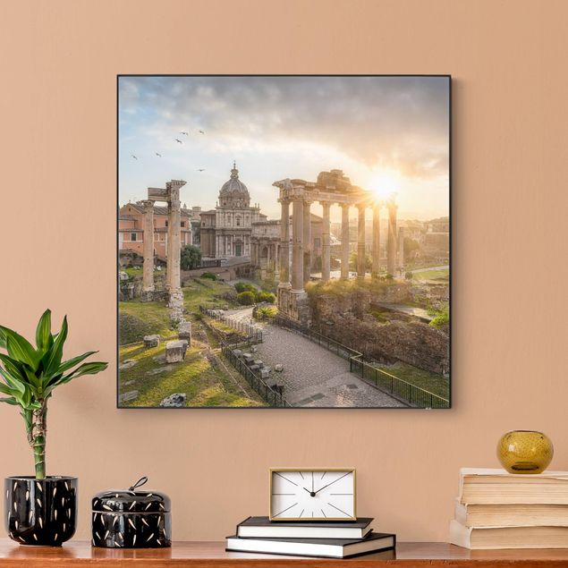 schöne Bilder Forum Romanum bei Sonnenaufgang