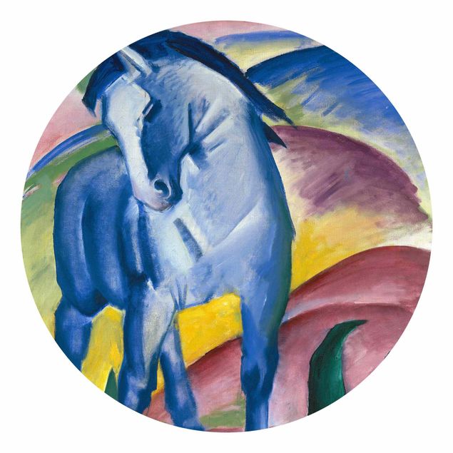 Abstrakte Tapeten Franz Marc - Blaues Pferd