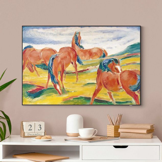 Bilder Expressionismus Franz Marc - Weidende Pferde