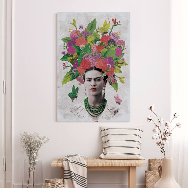 Akustikbild - Frida Kahlo - Blumenportrait
