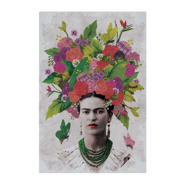 Akustikbild - Frida Kahlo - Blumenportrait