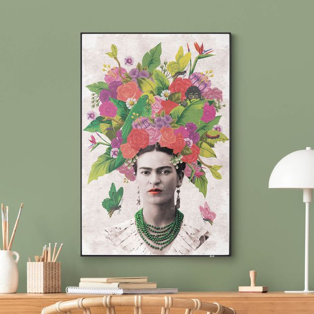 Frida Kahlo Gemälde Frida Kahlo - Blumenportrait