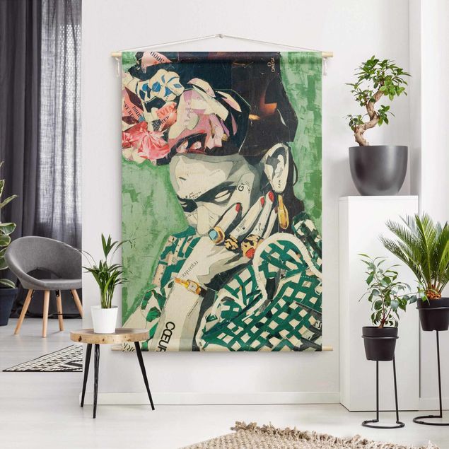Wandtücher Frida Kahlo - Collage No.3