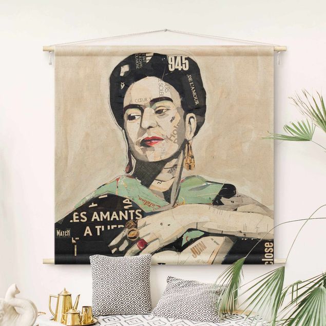 Wandbehang modern Frida Kahlo - Collage No.4