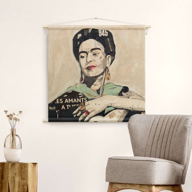 Wandbehang groß Frida Kahlo - Collage No.4