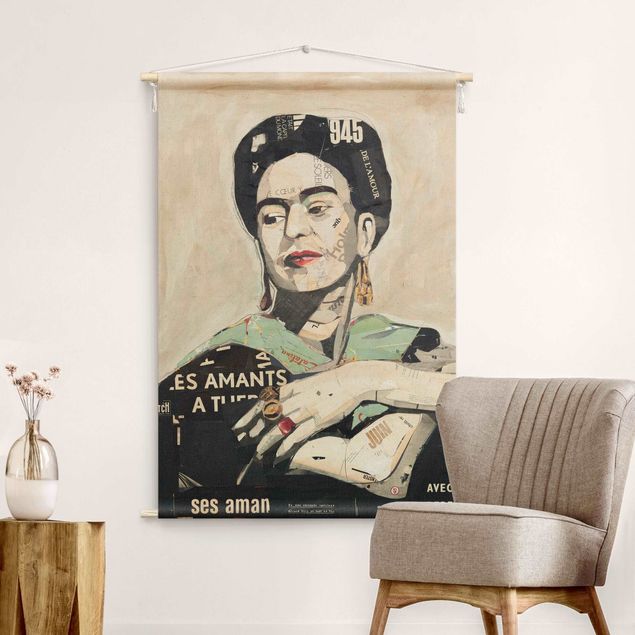 Großes Wandtuch Frida Kahlo - Collage No.4