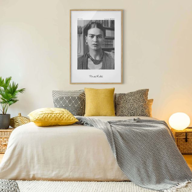 Wandbilder Frida Kahlo Foto Portrait im Haus