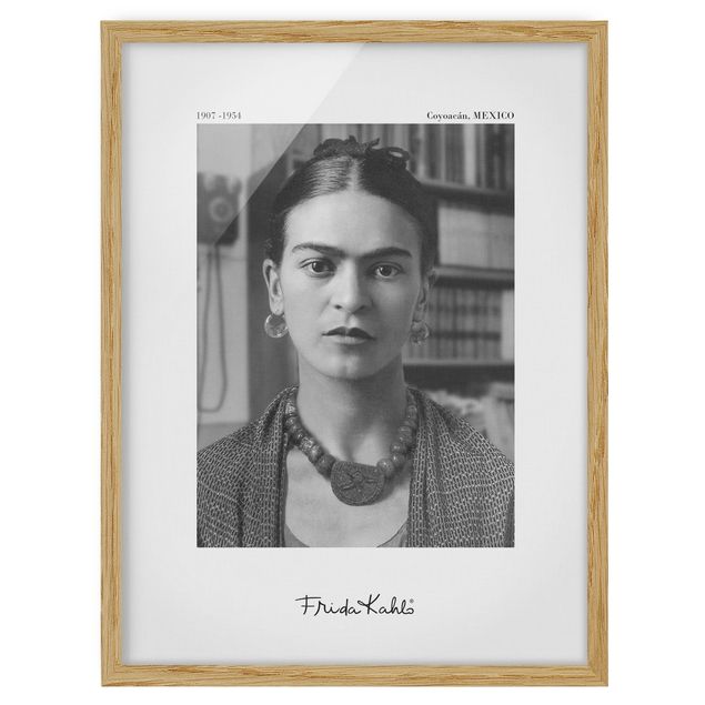 gerahmte Bilder Frida Kahlo Foto Portrait im Haus