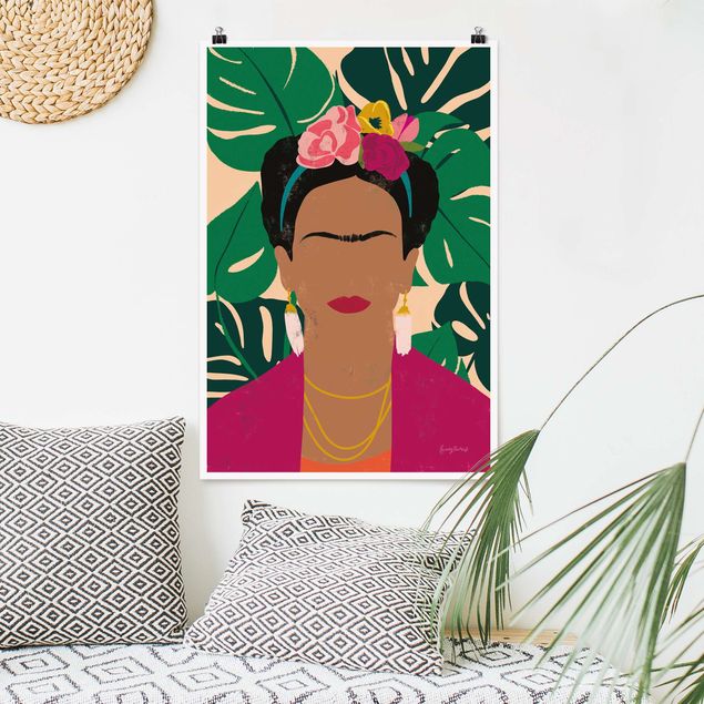 XXL Poster Frida tropische Collage