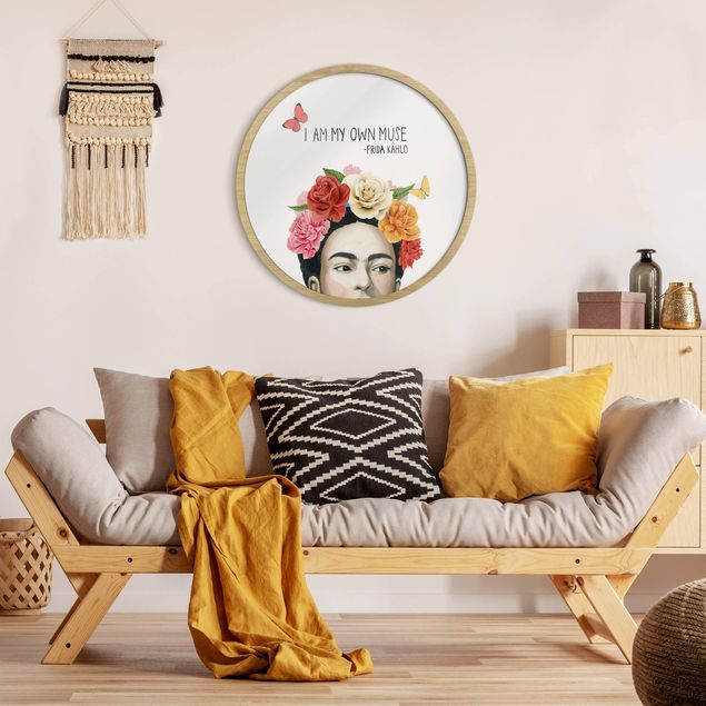 Sprüche Bilder mit Rahmen Fridas Gedanken - Muse
