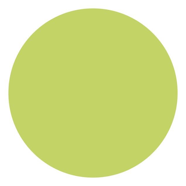 Runde Tapete selbstklebend - Frühlingsgrün