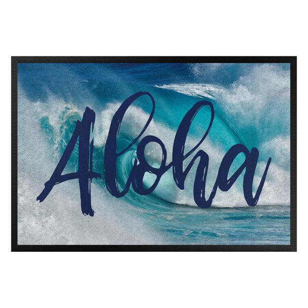 lustige Fußmatten Aloha