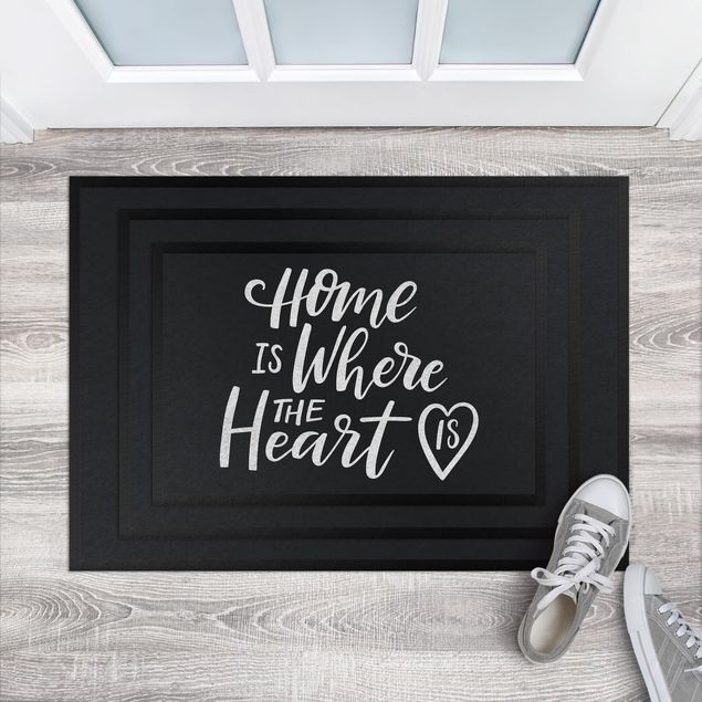 Moderne Teppiche Home is where the heart is