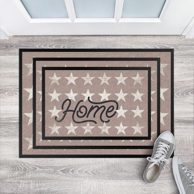 Moderne Teppiche Home Sterne taupe