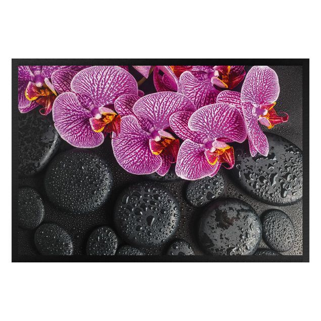 Teppich modern Pinke Orchidee