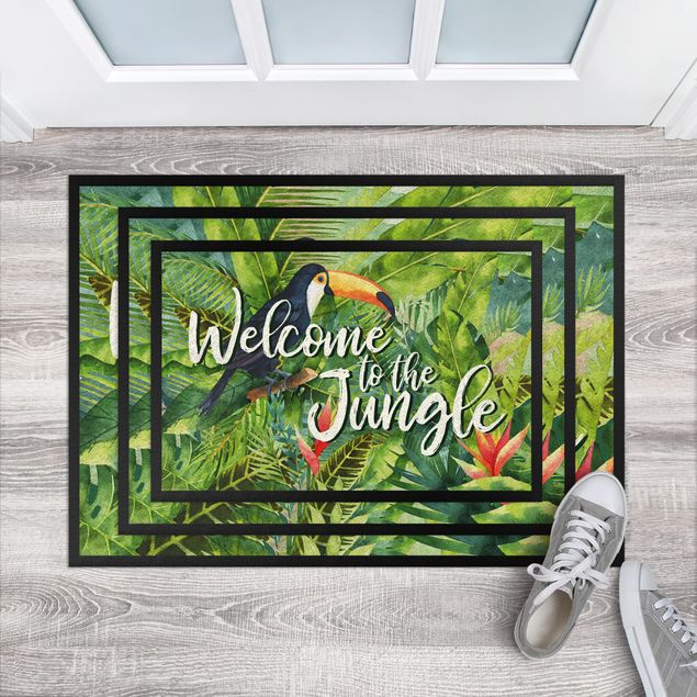Teppich modern Welcome to the Jungle