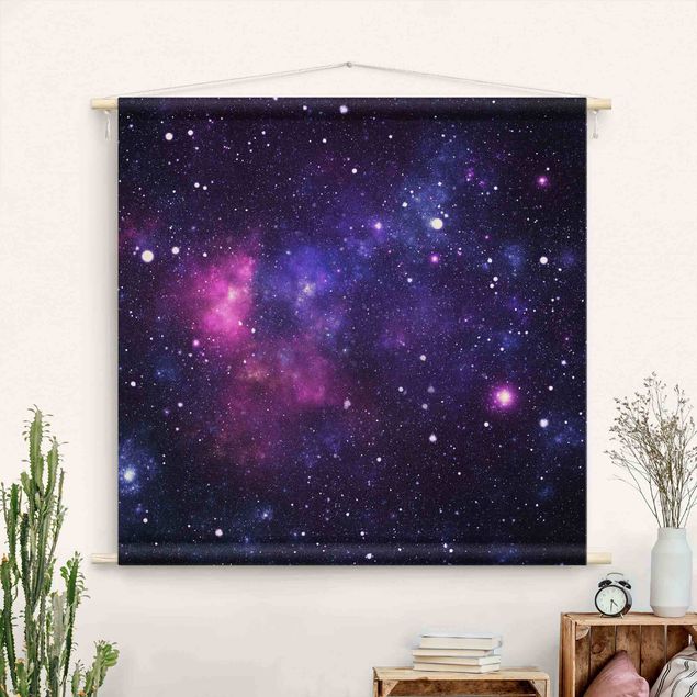Wandteppich modern Galaxie