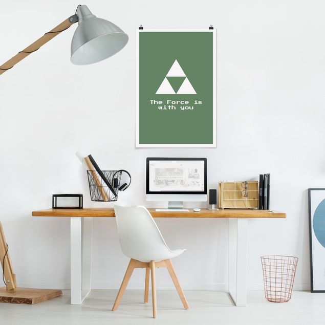 Moderne Poster Gaming Symbol The Force is with You