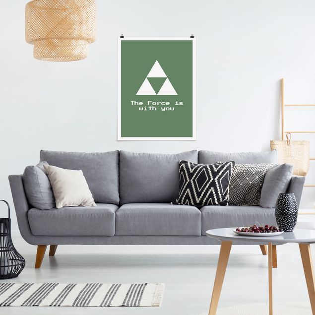Moderne Poster Gaming Symbol The Force is with You