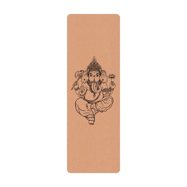 Yogamatte Kork - Ganesha