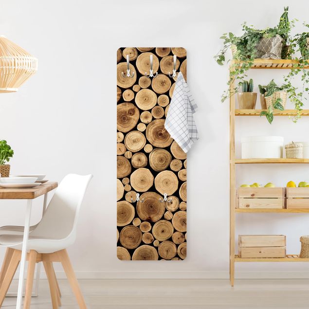 Garderobe Braun - Homey Firewood - Landhaus