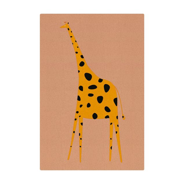 Kubistika Poster Gelbe Giraffe
