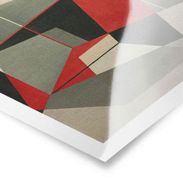 Poster - Geometrischer Fuchs - Quadrat 1:1