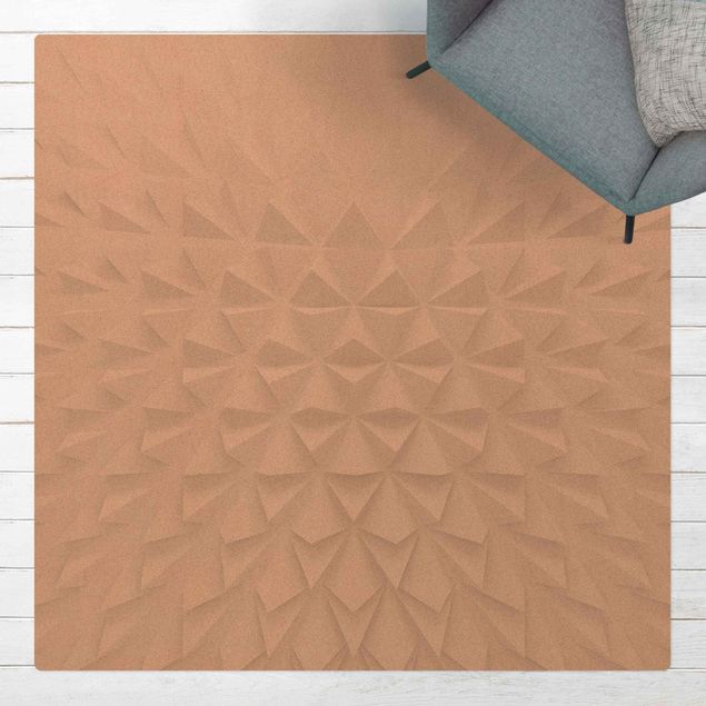 Moderner Teppich Geometrisches Muster 3D Effekt