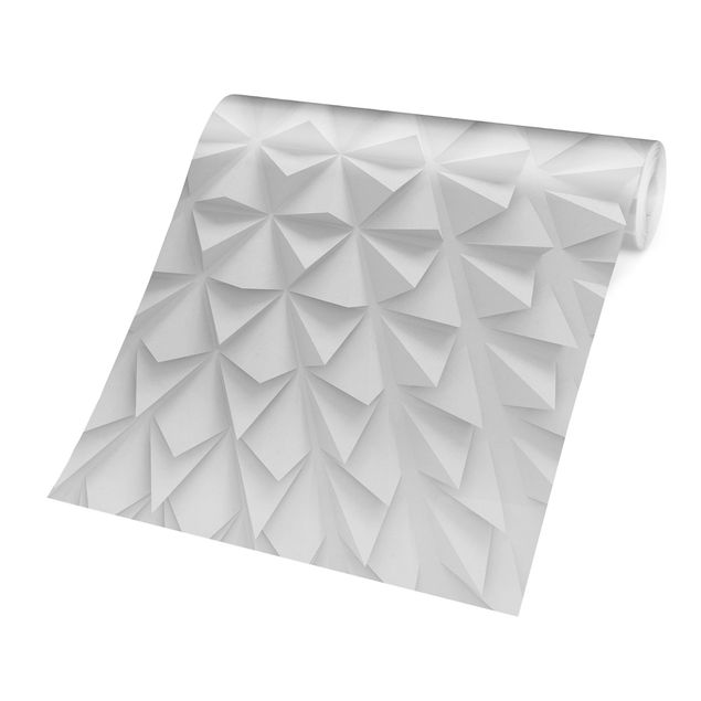 Fototapete - Geometrisches Muster 3D Effekt