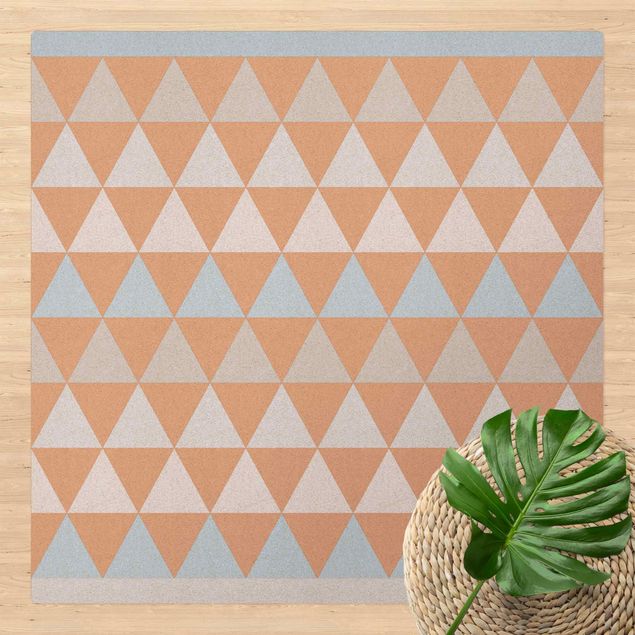 Moderne Teppiche Geometrisches Muster Dreiecke mit Balken