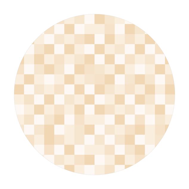 Vinyl-Bodenmatten Geometrisches Muster Mosaik Gelb