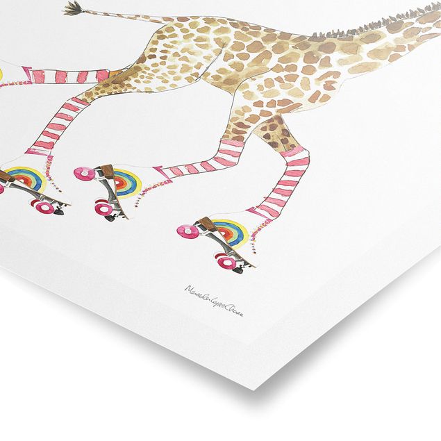 Poster bestellen Giraffe auf Freudenfahrt