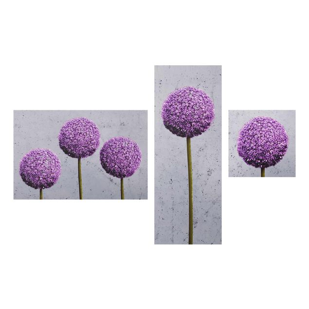 Glasbilder Allium Kugel-Blüten