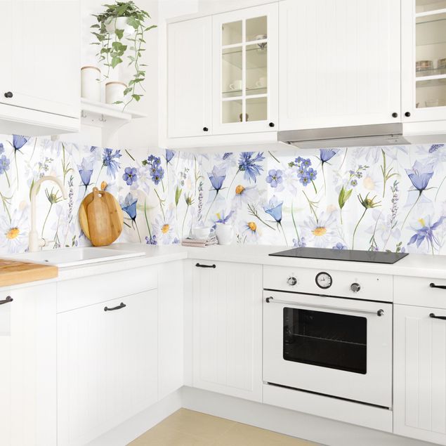 Küchenrückwand - Glockenblumenwiese